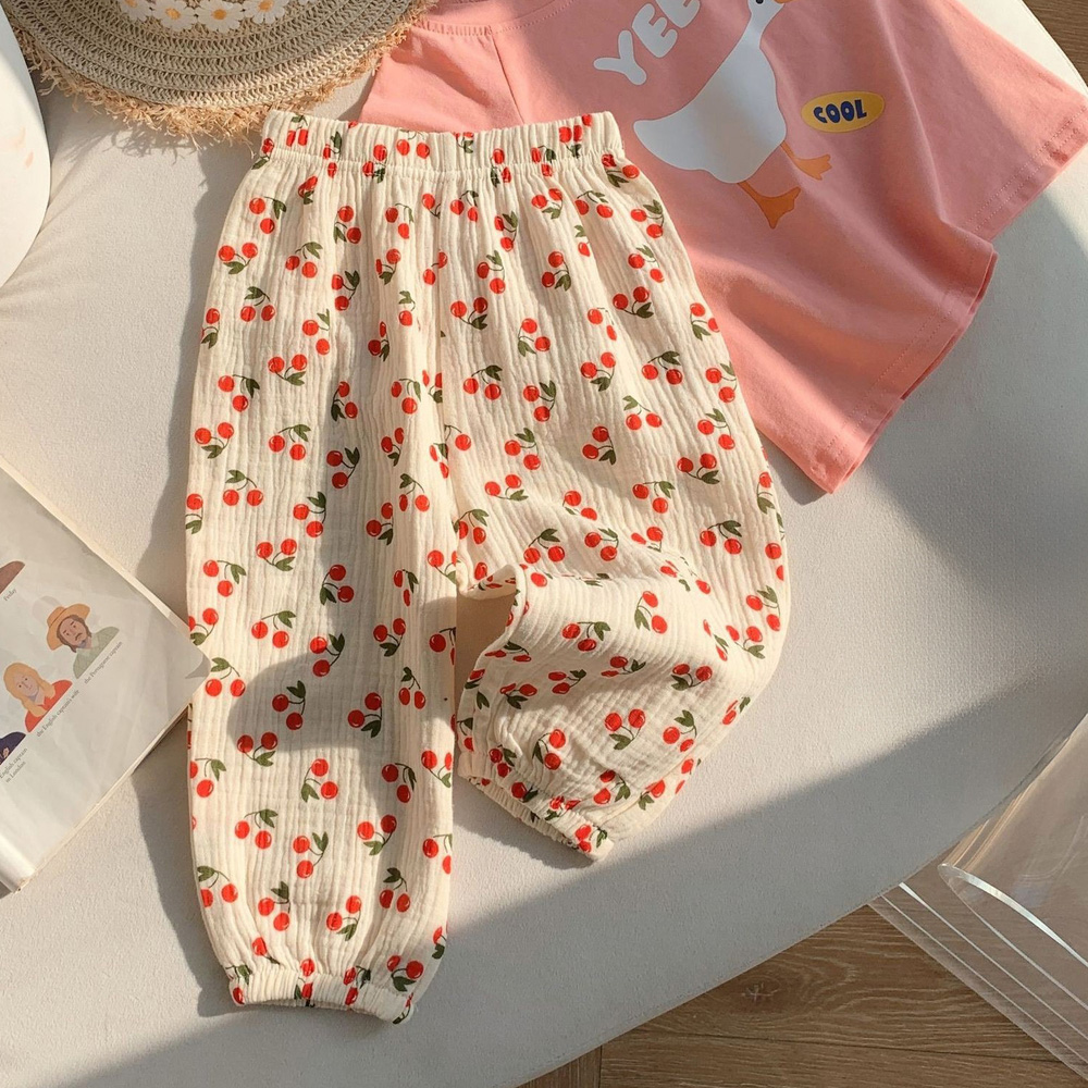 ガーゼ パンツ キッズ 通販 キッズパンツ ガーゼパンツ ロングパンツ 長ズボン ズボン ずぼん ルームパンツ 綿100 コットン 男の子 女の子 子供 こども ガーゼ | BACKYARD FAMILY | 01