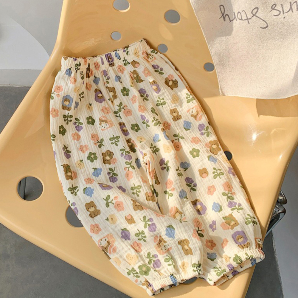 ガーゼ パンツ キッズ 通販 キッズパンツ ガーゼパンツ ロングパンツ 長ズボン ズボン ずぼん ルームパンツ 綿100 コットン 男の子 女の子 子供 こども ガーゼ | BACKYARD FAMILY | 05