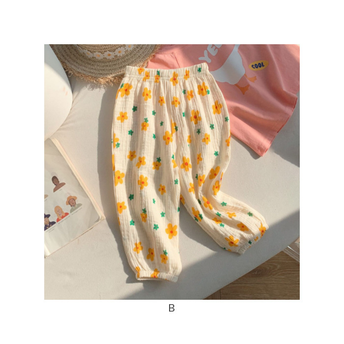 ガーゼ パンツ キッズ 通販 キッズパンツ ガーゼパンツ ロングパンツ 長ズボン ズボン ずぼん ルームパンツ 綿100 コットン 男の子 女の子 子供 こども ガーゼ | BACKYARD FAMILY | 20