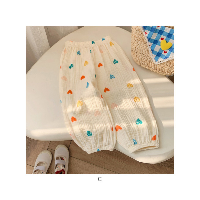 ガーゼ パンツ キッズ 通販 キッズパンツ ガーゼパンツ ロングパンツ 長ズボン ズボン ずぼん ルームパンツ 綿100 コットン 男の子 女の子 子供 こども ガーゼ | BACKYARD FAMILY | 21