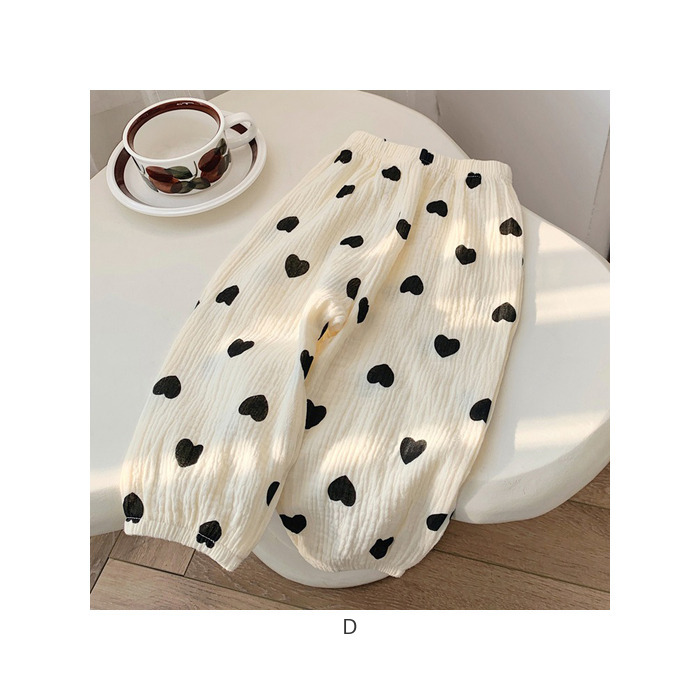 ガーゼ パンツ キッズ 通販 キッズパンツ ガーゼパンツ ロングパンツ 長ズボン ズボン ずぼん ルームパンツ 綿100 コットン 男の子 女の子 子供 こども ガーゼ | BACKYARD FAMILY | 22