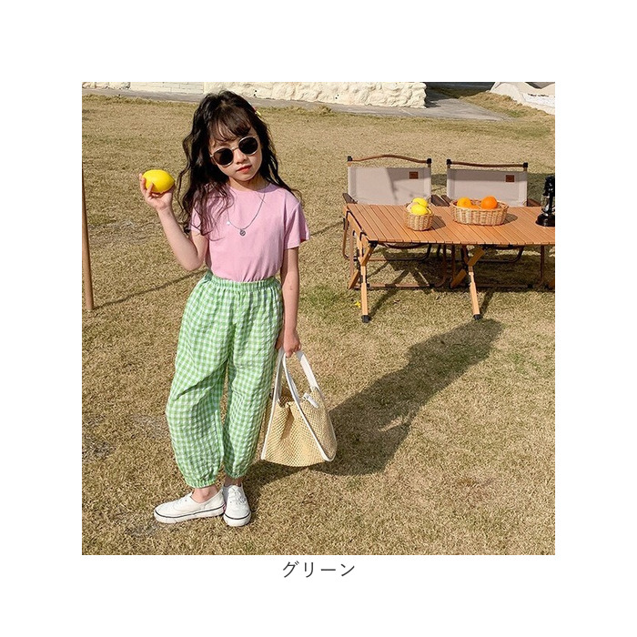 春 高級綿素材 バーバリー 12y 152cmパンツ キッズ kids BACKYARD FAMILY（バックヤードファミリー） ガーゼ パンツ キッズ