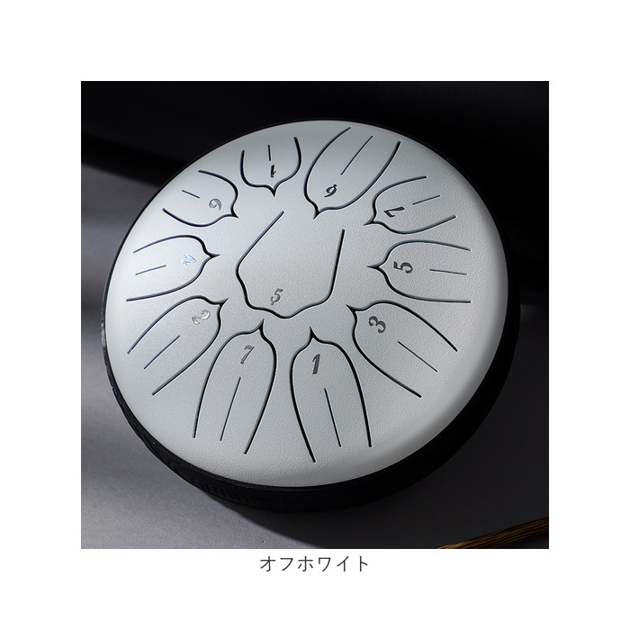 スリットドラム タングドラム ミニ 通販 ミニタングドラム 6インチ 癒し リラックス 演奏 楽器 11音 打楽器 収納バッグ付き 子ども 大人 瞑想 スリットドラム |  | 15