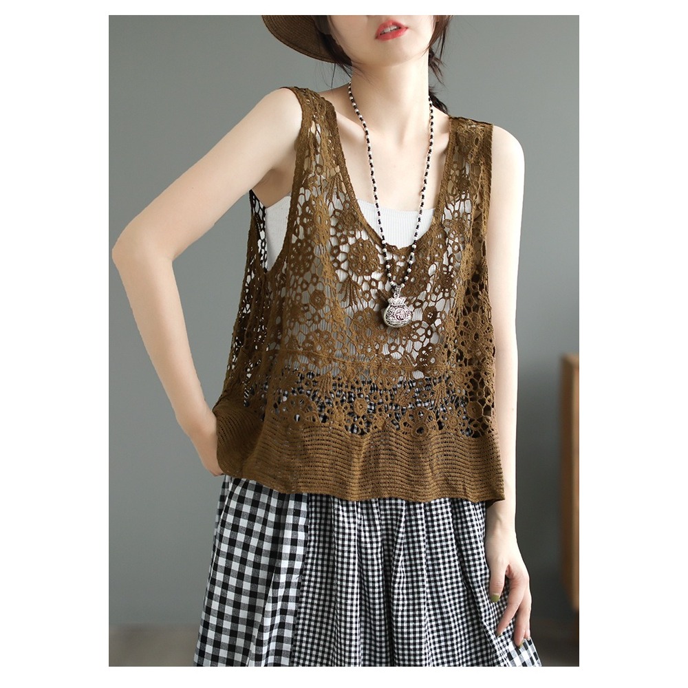 ベスト 透かし編み レディース 通販 透かし編みベスト 透かし 編み 夏 トップス 重ね着 レイヤード かわいい 可愛い カジュアル おしゃれ オシャレ |  | 03