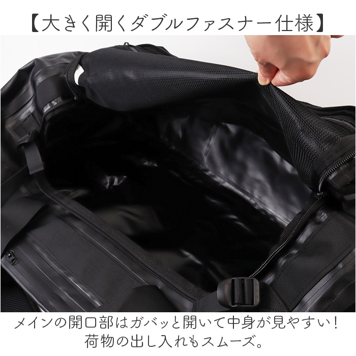 丸型 ボストンバッグ 通販 ドラムバッグ ロールボストン 60リットル 60l 3WAY 修学旅行 ショルダーバッグ スポーツバック 旅行バッグ バックパック 丸型 |  | 02