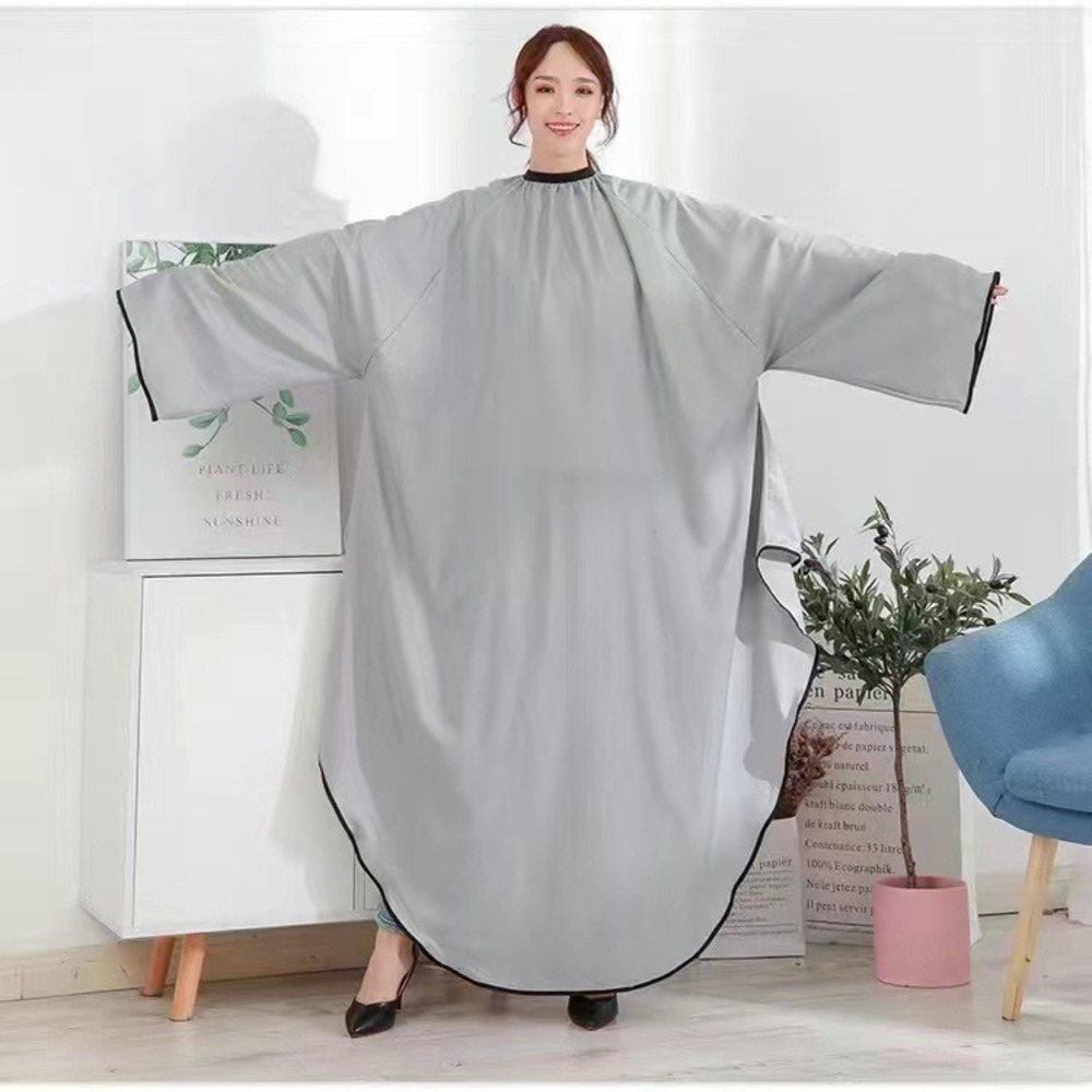 カットクロス 袖付き 通販 散髪 ケープ セルフカット 散髪ケープ エプロン 大人 美容室 ヘアカット おうちカット クロス 毛染めケープ 毛染め カットクロス | BACKYARD FAMILY | 03
