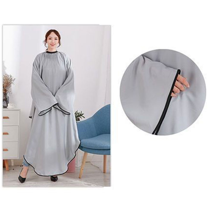 カットクロス 袖付き 通販 散髪 ケープ セルフカット 散髪ケープ エプロン 大人 美容室 ヘアカット おうちカット クロス 毛染めケープ 毛染め カットクロス |  | 07