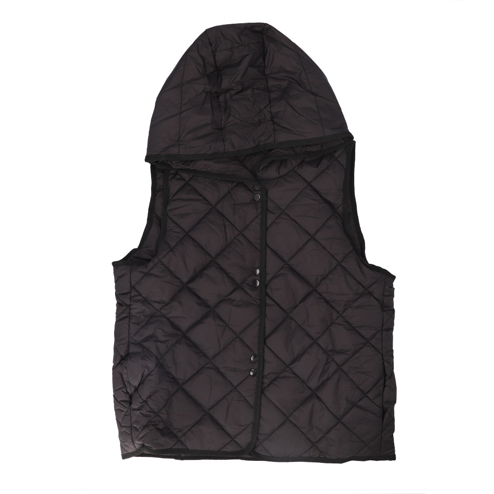 キルティング ベスト レディース 通販 キルトベスト ダウンベスト アウター フード付き 暖かい あったか 中綿 防寒 軽い 羽織り 無地 カジュアル キルティング | BACKYARD FAMILY | 03