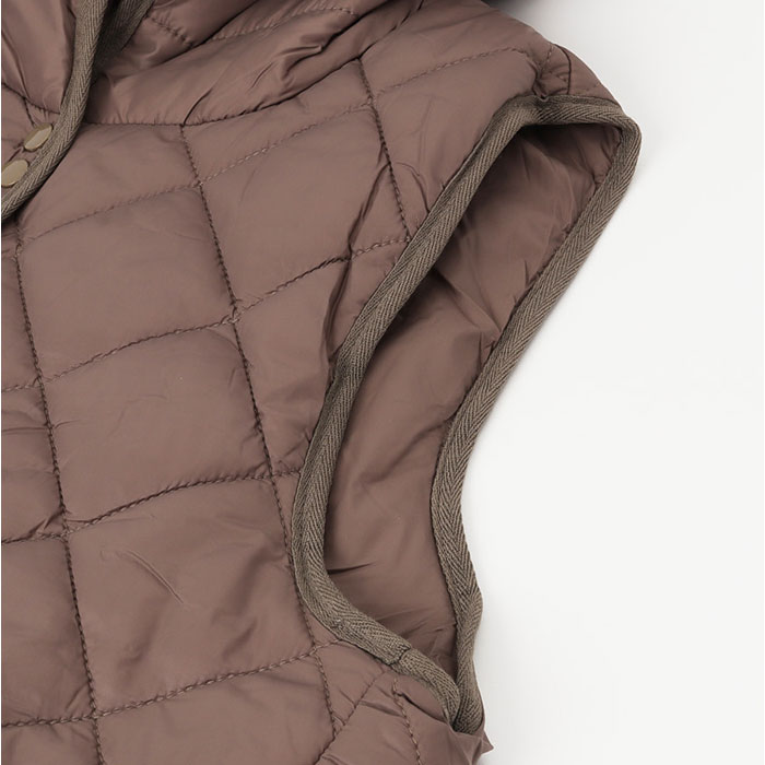 キルティング ベスト レディース 通販 キルトベスト ダウンベスト アウター フード付き 暖かい あったか 中綿 防寒 軽い 羽織り 無地 カジュアル キルティング |  | 07