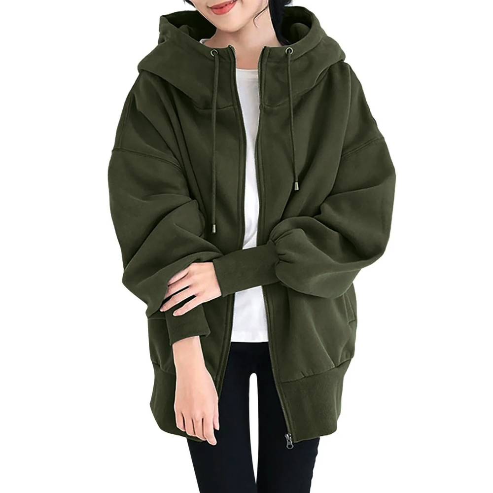 パーカー レディース 冬 通販 ジップアップパーカー ジップパーカー 長袖 厚手 羽織り トップス 無地 ゆったり 秋 アウター 可愛い おしゃれ かわいい パーカー | BACKYARD FAMILY | 04