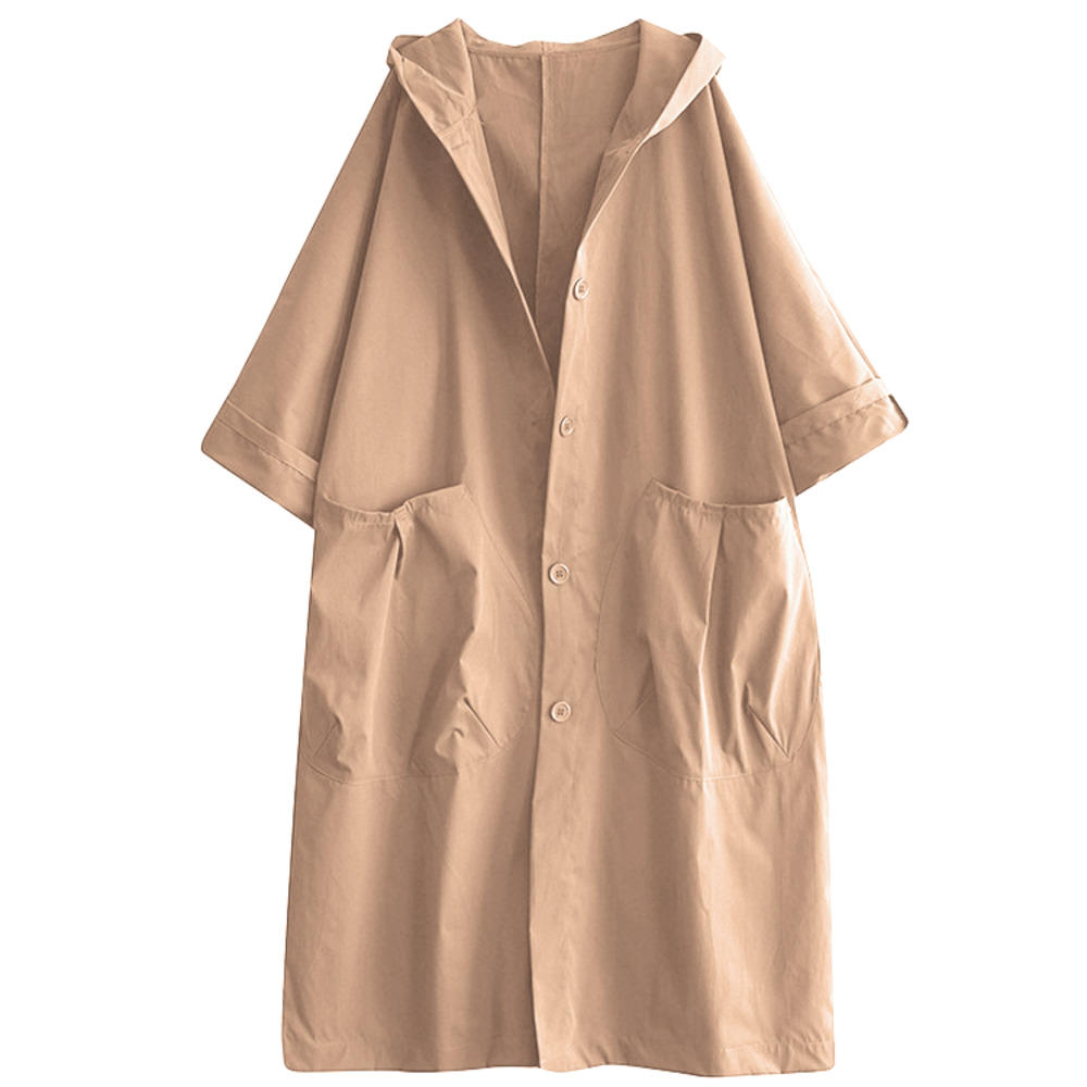 トレンチコート レディース 通販 コート 春 秋 スプリングコート ロングコート 長袖 ジャケット フード付き カジュアル おしゃれ アウター トレンチコート | BACKYARD FAMILY | 02