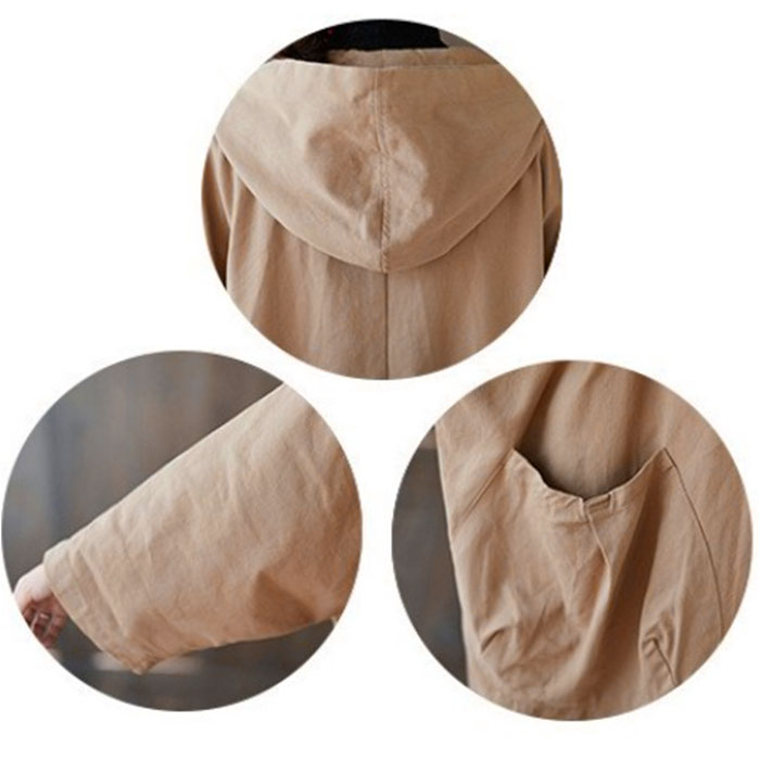 トレンチコート レディース 通販 コート 春 秋 スプリングコート ロングコート 長袖 ジャケット フード付き カジュアル おしゃれ アウター トレンチコート | BACKYARD FAMILY | 12