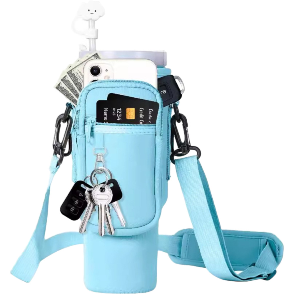 水筒カバー 通販 タンブラーカバー ペットボトルホルダー ドリンクホルダー ショルダーバッグ カップホルダー 持ち運び マグボトル マイボトル 水筒カバー |  | 05