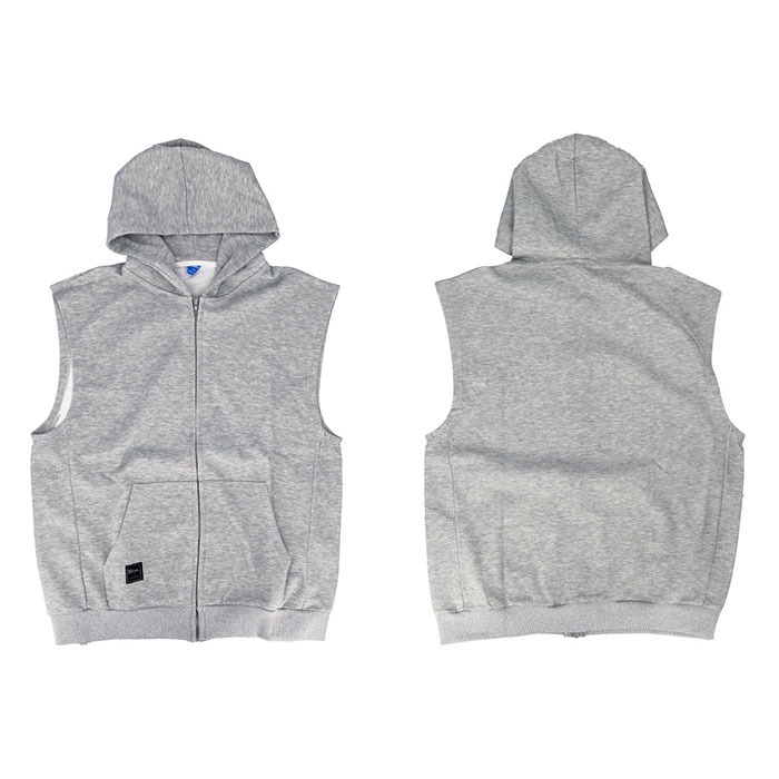 フード付きベスト レディース 通販 袖なしパーカー ノースリーブパーカー スウェットベスト フード付き ジップアップパーカー 体型カバー フード付きベスト |  | 07