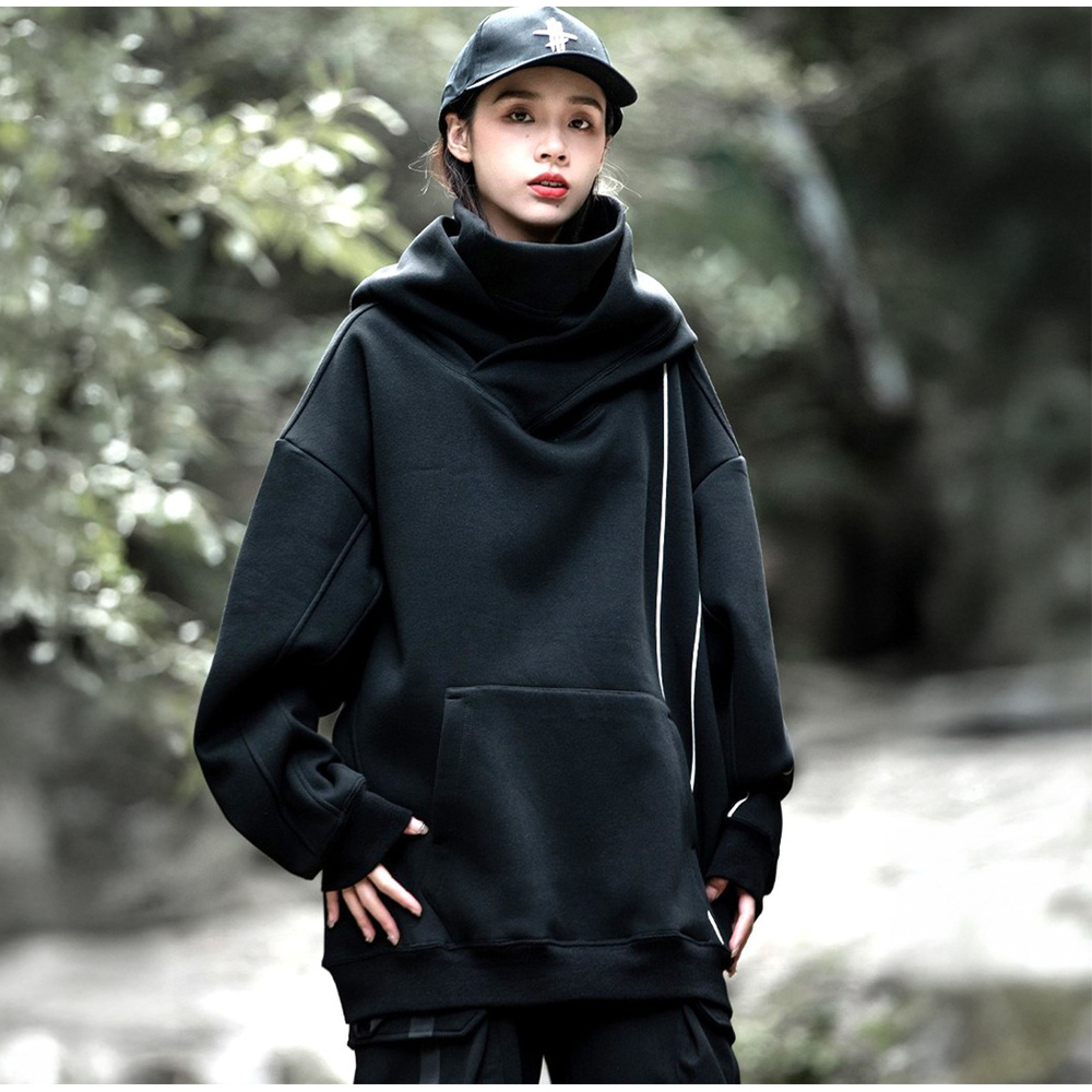 ボリュームネック パーカー 通販 フーディー プルオーバー ハイネック レディース メンズ 長袖 大きいサイズ ゆったり ビッグシルエット  ボリュームネック | BACKYARD FAMILY | 02