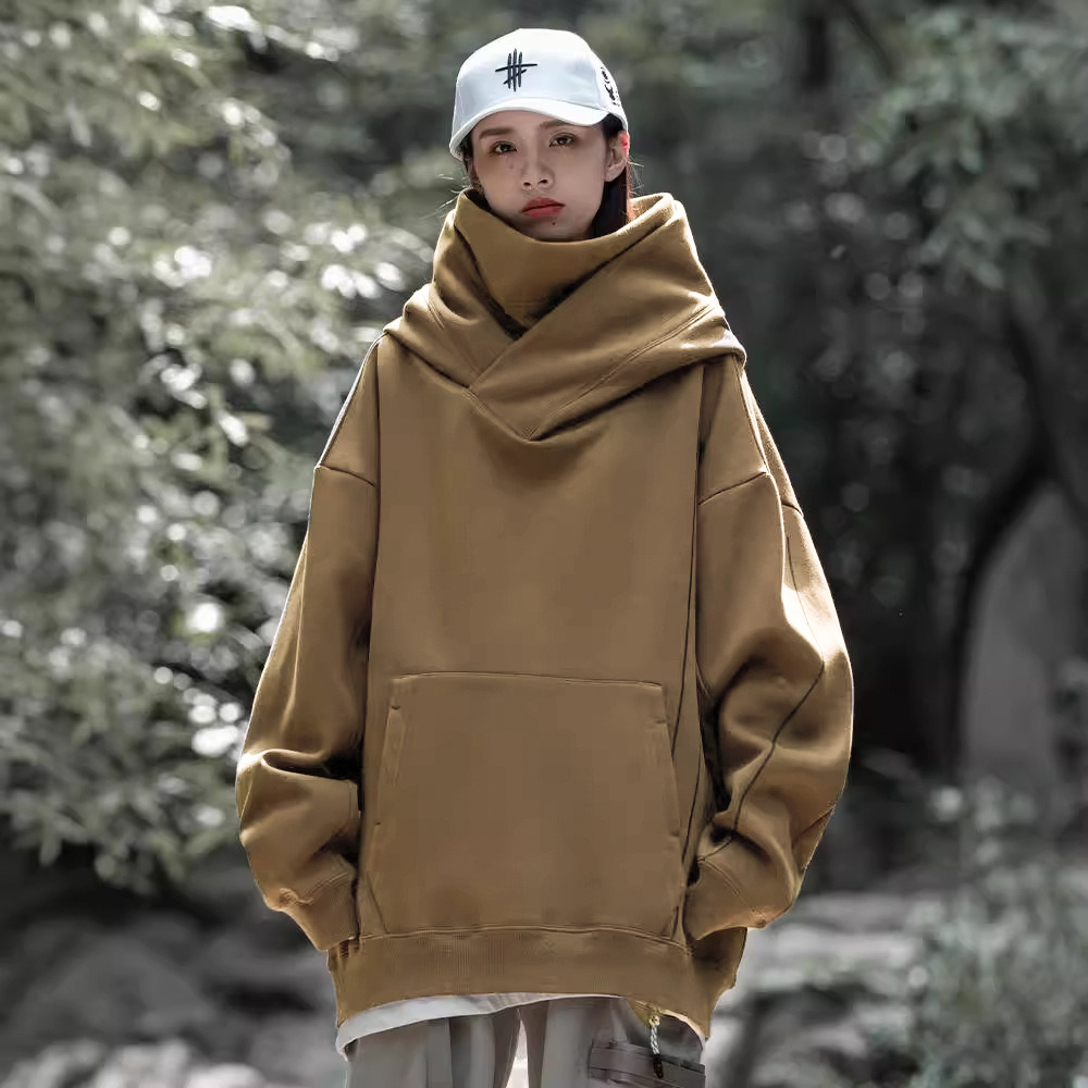 ボリュームネック パーカー 通販 フーディー プルオーバー ハイネック レディース メンズ 長袖 大きいサイズ ゆったり ビッグシルエット  ボリュームネック | BACKYARD FAMILY | 03