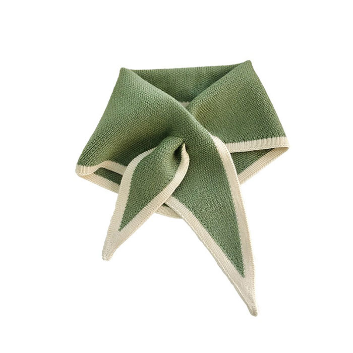 ニットスカーフ マフラー おしゃれ 通販 レディース ティペット ミニマフラー ワンポイント ニット スカーフ アクセント かわいい つけ襟風 推し色 |  | 15