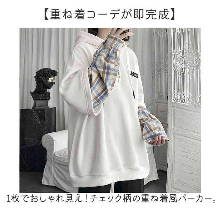 パーカー 長袖 通販 長袖パーカー フード付きパーカー フードパーカー オーバーサイズパーカー レディース メンズ プルオーバー ドロップショルダー |  | 01