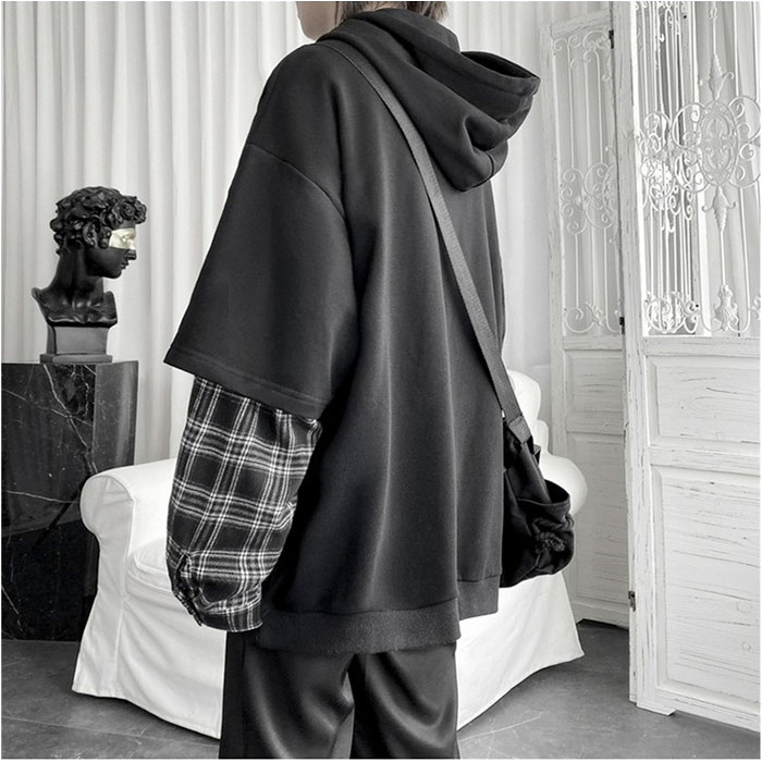 パーカー 長袖 通販 長袖パーカー フード付きパーカー フードパーカー オーバーサイズパーカー レディース メンズ プルオーバー ドロップショルダー |  | 04