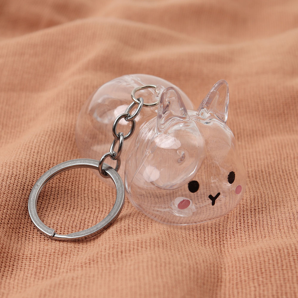 うさぎの毛 キーホルダー 通販 ペット 遺毛 チャーム ケース 透明 遺毛入れ 犬の毛収納ボトル メモリアルグッズ うさぎ ウサギ 毛 犬 猫 うさぎの毛 |  | 01