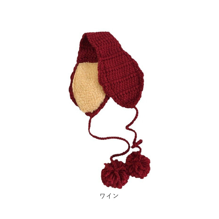 イヤーマフ 耳当て ニット ボンボン付き 通販 耳あて イヤーウォーマー イヤーマフラー 耳カバー ファー 耳 暖かい あたたかい あったか 防寒 幅広 |  | 19