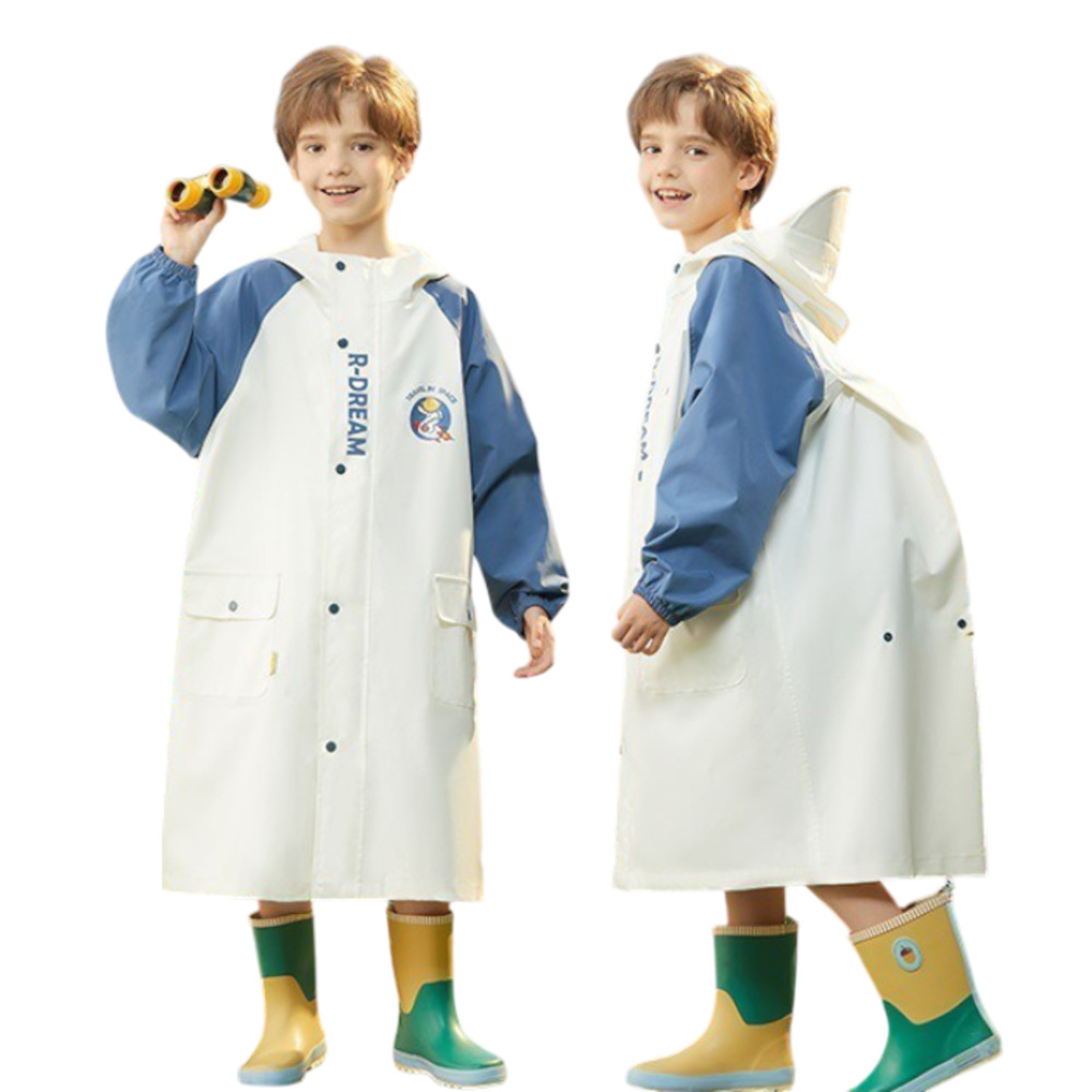 レインコート キッズ ランドセル対応 収納付き 通販 ポンチョ かっぱ レインウェア レインポンチョ 雨具 雨がっぱ 雨合羽 ランドセル レインコート | BACKYARD FAMILY | 02