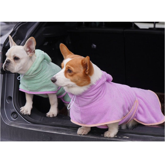 バスタオル バスローブ 犬用 猫用 ペット 通販 ペットバスローブ ペットバスタオル タオル パーカー 部屋着 フード付き 吸収性 速乾 防寒対策 バスタオル |  | 15