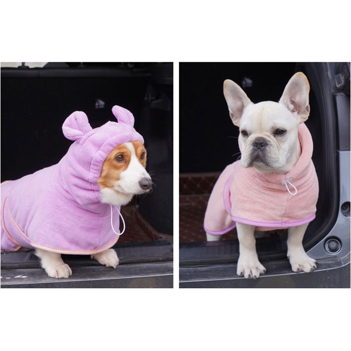 バスタオル バスローブ 犬用 猫用 ペット 通販 ペットバスローブ ペットバスタオル タオル パーカー 部屋着 フード付き 吸収性 速乾 防寒対策 バスタオル |  | 19