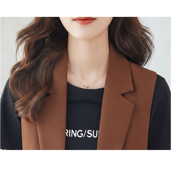 ベスト ジレ テーラード レディース 前開き 通販 ジレベスト レディースベスト レディースジレ フォーマル 重ね着 レイヤード ノースリーブ ベスト | BACKYARD FAMILY | 13