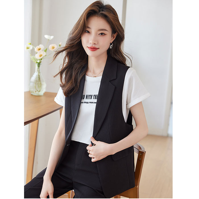 ベスト ジレ テーラード レディース 前開き 通販 ジレベスト レディースベスト レディースジレ フォーマル 重ね着 レイヤード ノースリーブ ベスト | BACKYARD FAMILY | 06