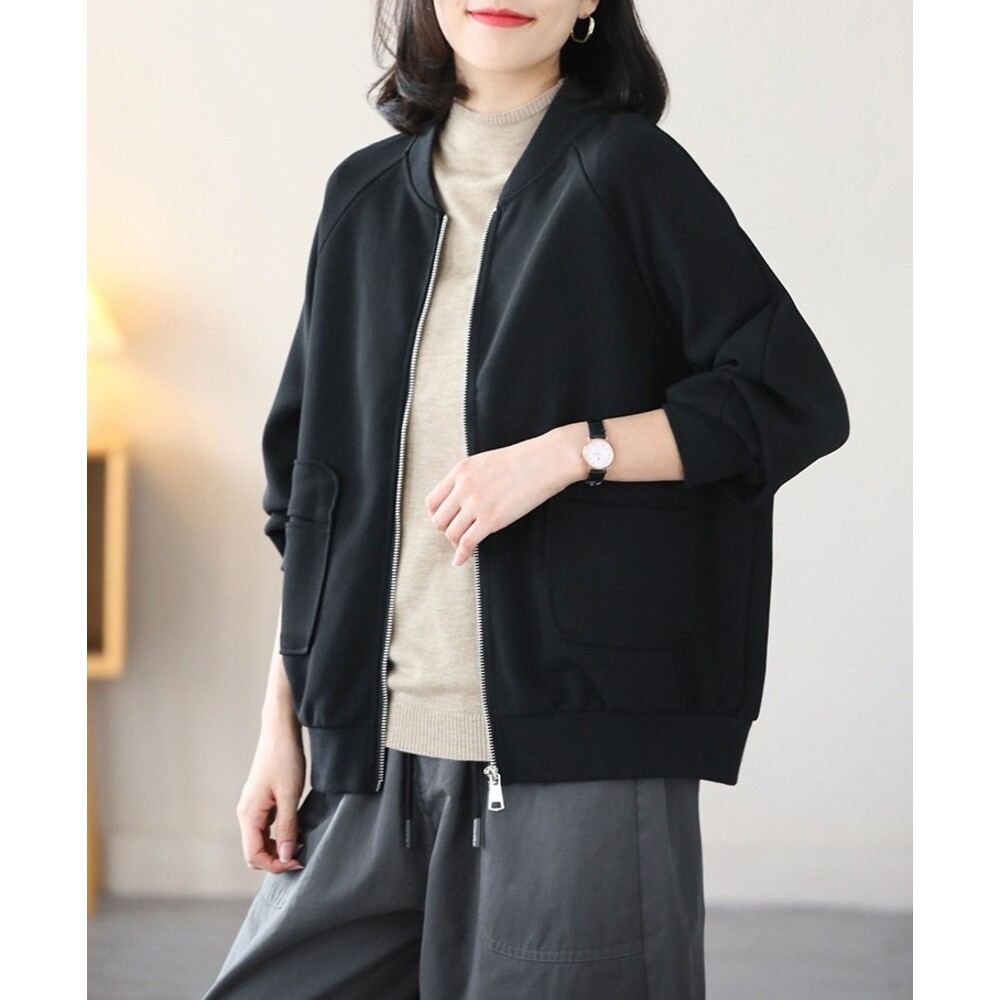 ジャケット レディース カーディガン 通販 ジャンパー ブルゾン ノーカラー 羽織り 羽織 上着 カーデガン カジュアルジャケット アウター 長袖 ジャケット |  | 03