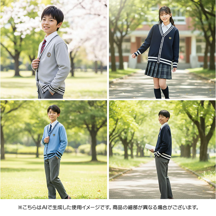 スクールカーディガン 制服 通販 カーディガン おしゃれ 学生服 男の子 女の子 ジュニア ライン入り スクールセーター 通学 キッズ スクールカーディガン | BACKYARD FAMILY | 09