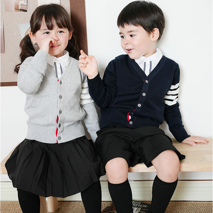 スクールカーディガン ジュニア キッズ 通販 学生服 男の子 カーディガン おしゃれ 女の子 ライン入り 子供服 かわいい 通学 スクールカーディガン | BACKYARD FAMILY | 12