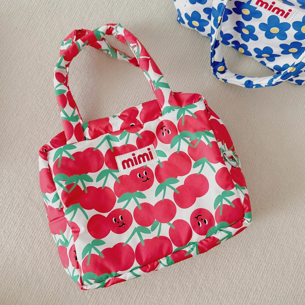 赤のルージュ柄ミニコスメ布バスケット ☆ハンドメイド品 型紙