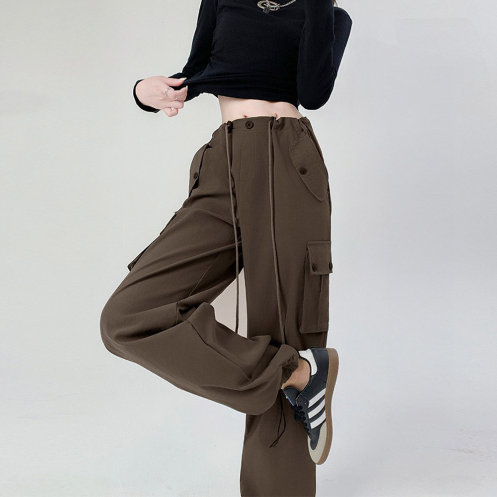 レディース ボトムス 通販 パンツ カーゴパンツ ズボン おしゃれ ゆったり ウエストゴム 春秋 ストリート 体型カバー カジュアル ロングパンツ レディース | BACKYARD FAMILY | 06