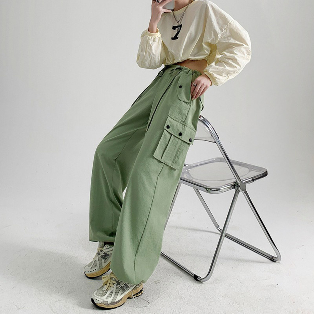レディース ボトムス 通販 パンツ カーゴパンツ ズボン おしゃれ ゆったり ウエストゴム 春秋 ストリート 体型カバー カジュアル ロングパンツ レディース | BACKYARD FAMILY | 07