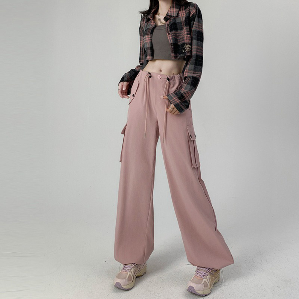 レディース ボトムス 通販 パンツ カーゴパンツ ズボン おしゃれ ゆったり ウエストゴム 春秋 ストリート 体型カバー カジュアル ロングパンツ レディース | BACKYARD FAMILY | 03