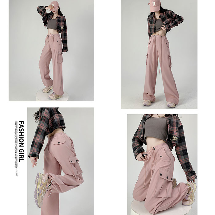 レディース ボトムス 通販 パンツ カーゴパンツ ズボン おしゃれ ゆったり ウエストゴム 春秋 ストリート 体型カバー カジュアル ロングパンツ レディース | BACKYARD FAMILY | 19