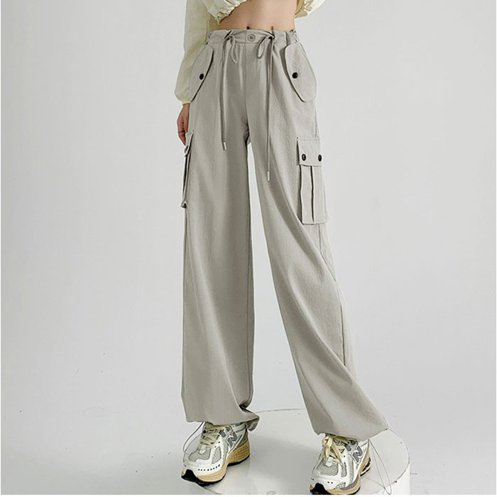 レディース ボトムス 通販 パンツ カーゴパンツ ズボン おしゃれ ゆったり ウエストゴム 春秋 ストリート 体型カバー カジュアル ロングパンツ レディース | BACKYARD FAMILY | 23