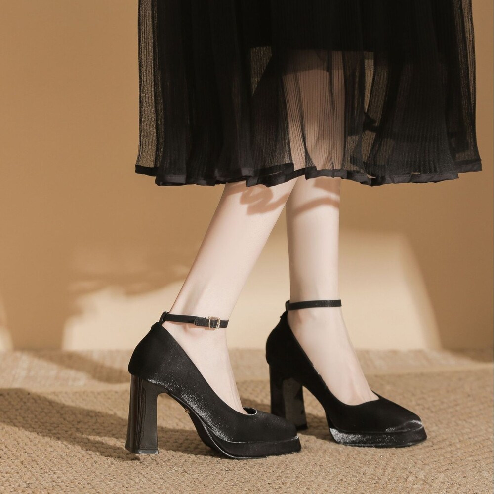 ブライダルシューズ ヒール 通販 ウェディングシューズ ストラップ 太ヒール パンプス 靴 くつ クツ ブライダル ウェディング ブライダルシューズ | BACKYARD FAMILY | 08