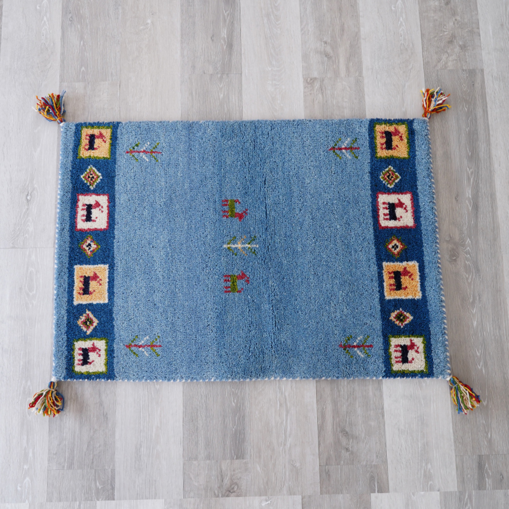 ギャッベ 通販ギャッベ 玄関マット 60x90 手織り ギャッベ ハンドノット 60 90 室内 おしゃれ マット アクセントマット エントランスマット 黄色 ギャッベ |  | 03