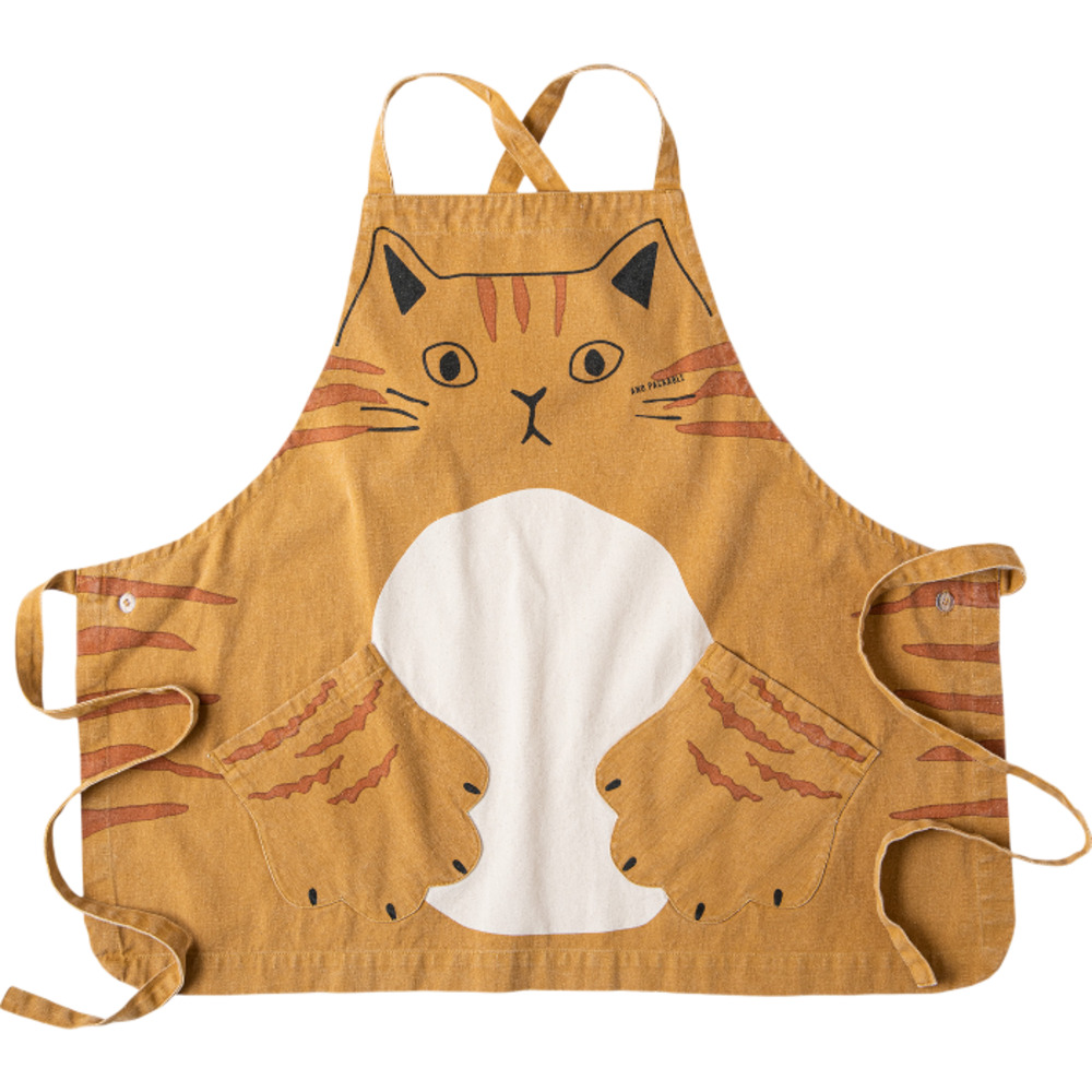 AND PACKABLE（アンドパッカブル） エプロン 猫 通販 前掛 前掛け