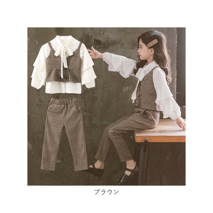 ハンドメイド子供服 上下セット110 ロングパンツ160 楽天市場】女の子 パンツ スーツ フォーマル 楽天 ロングパンツ