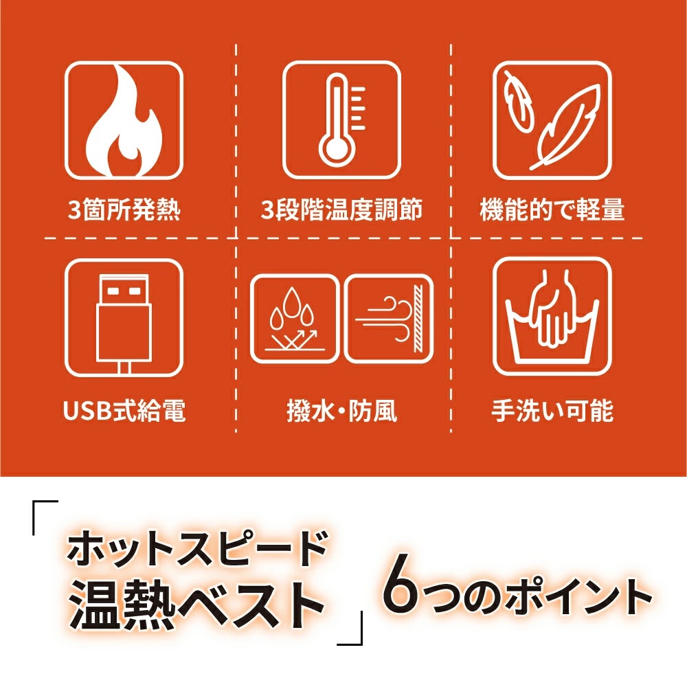 防寒着 ヒーター付き ベスト 通販 ホット温熱ベスト ヒーターベスト USB給電 加熱ベスト 中綿ベスト インナーベスト 防寒グッズ 秋冬 冬 ...