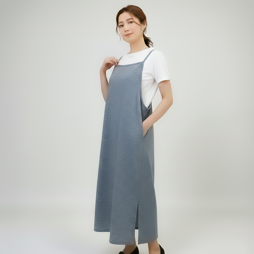 PAGEONE エプロン バッククロス おしゃれ 通販 前掛け シャンブレー