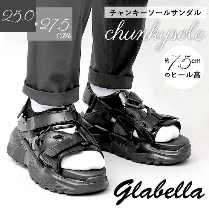グラベラ サンダル glabella 通販 GLBT-266 スポーツサンダル 厚底 