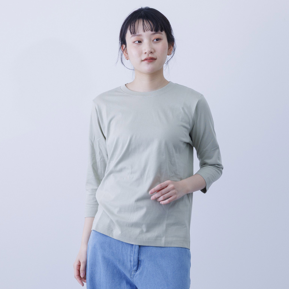 PAGEONE 7分丈 Tシャツ レディース 通販 カットソー 七分袖 7分袖 ロン