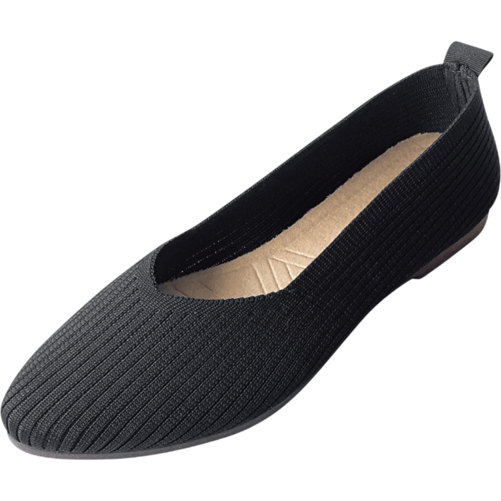 ニットパンプス 痛くない 通販 ニット シューズ パンプス フラットシューズ ぺたんこ レディース靴 コンフォートシューズ ローヒール 婦人靴 くつ |  | 02