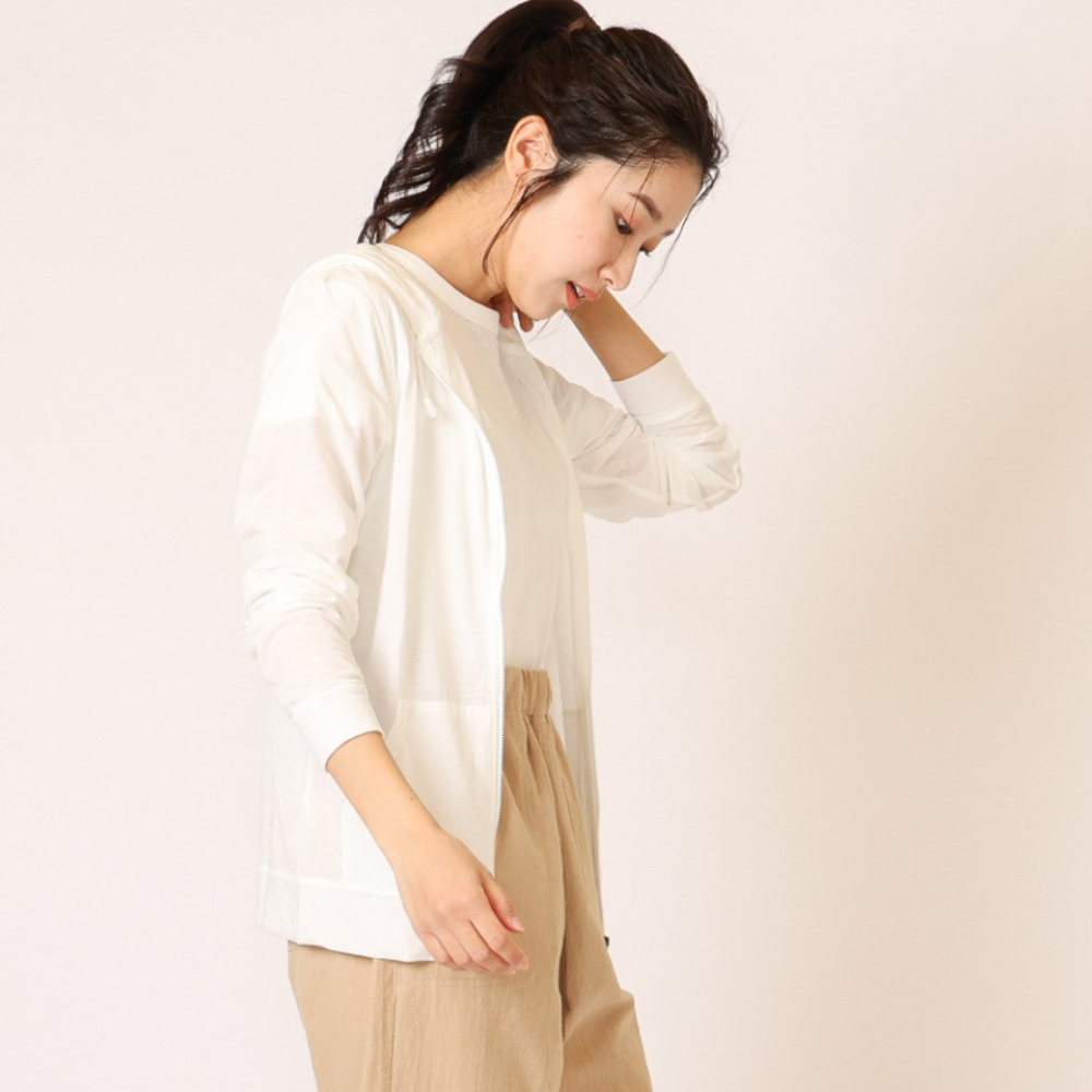 パーカー レディース 薄手 通販 レディースパーカー アウター フードあり UVパーカー 長袖 ジップアップ 無地 シンプル ナチュラル おしゃれ トップス パーカー |  | 01