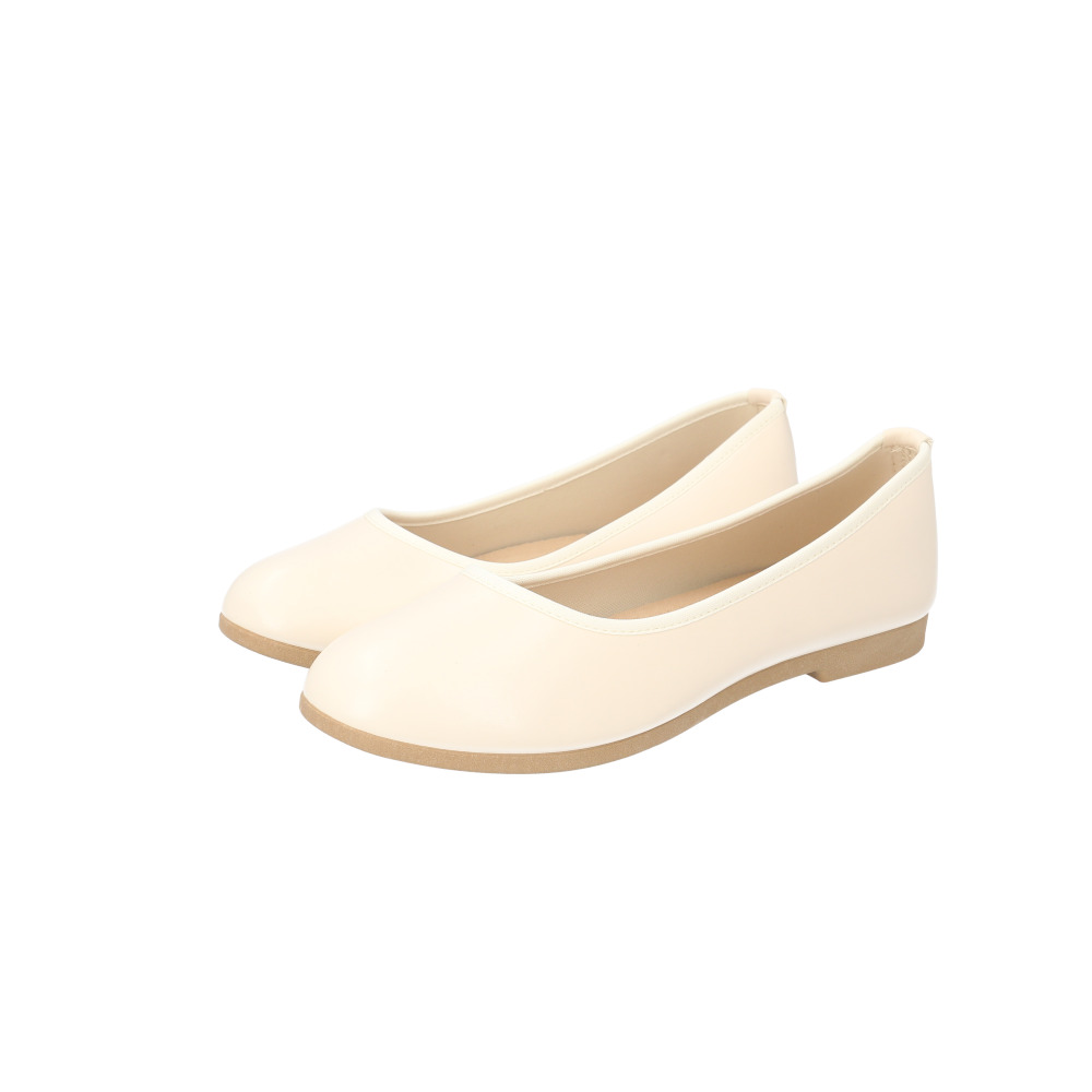 パンプス ラウンド 通販 フラットシューズ フラットパンプス レディース 靴 合皮 フェイクレザー コンフォートシューズ くつ ぺたんこ フォーマル | BACKYARD FAMILY | 01